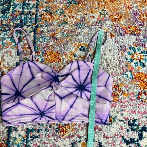 Free People Double Take Cropped Cami‎ In Purple Combo - Picture 12 of 12